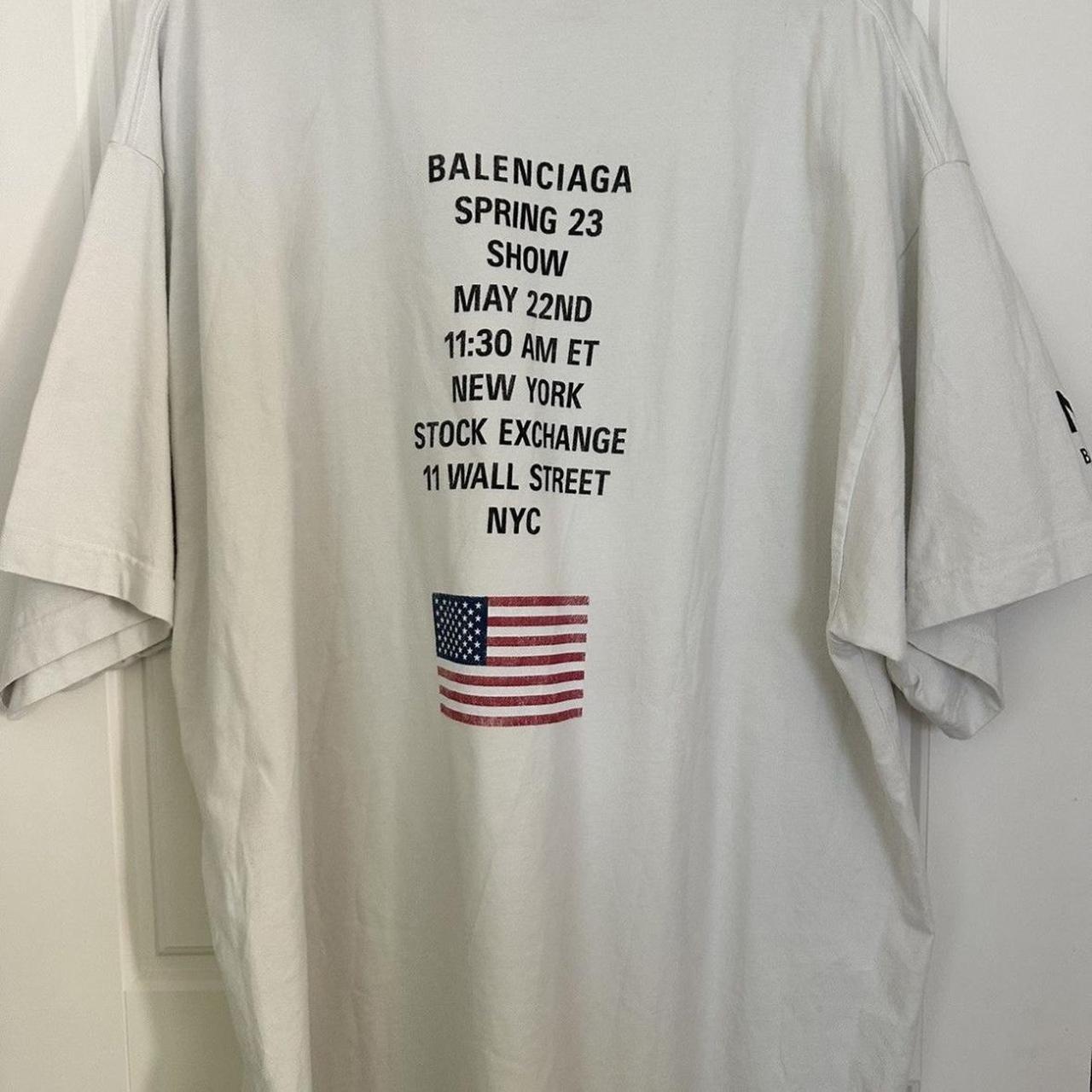 balenciaga white nyse shirt bnwt size 4/XL | Depop