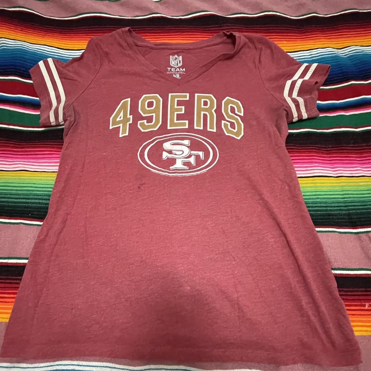 San Francisco 49ers NFL v-neck T-shirt. Couple of - Depop