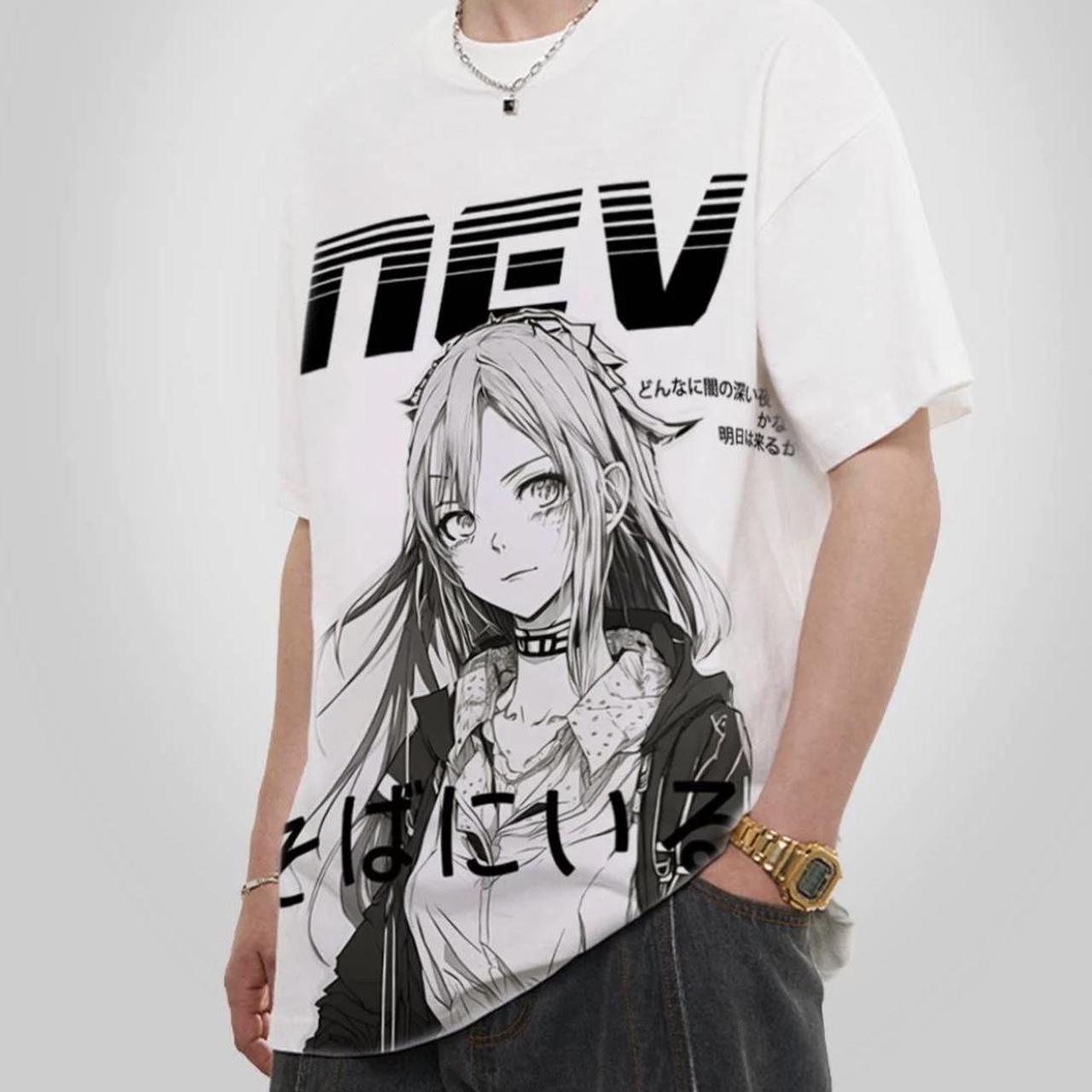 Unisex anime t-shirt from NevStudio. Worn once for... - Depop