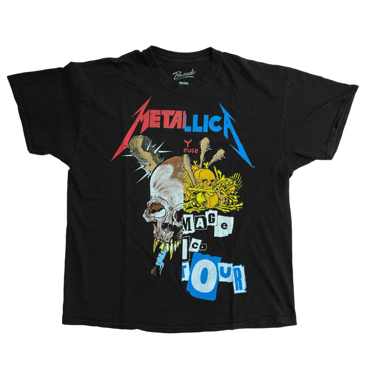 metallica split shirt