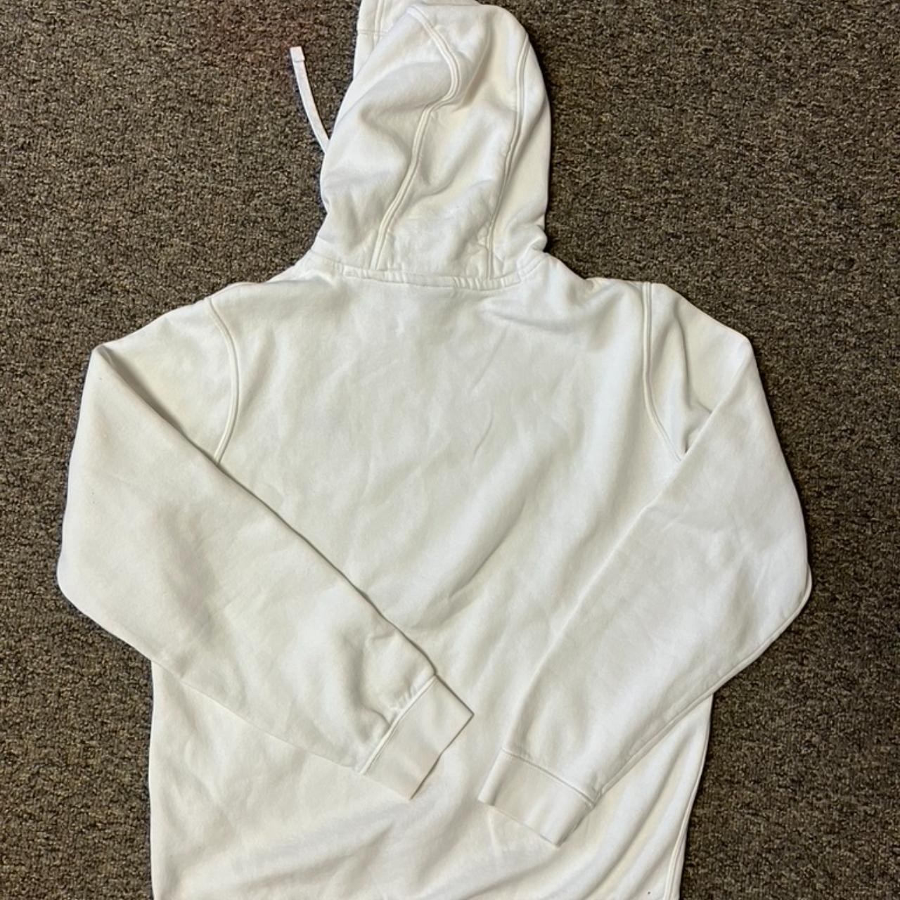 Nike White Hoodie - Depop