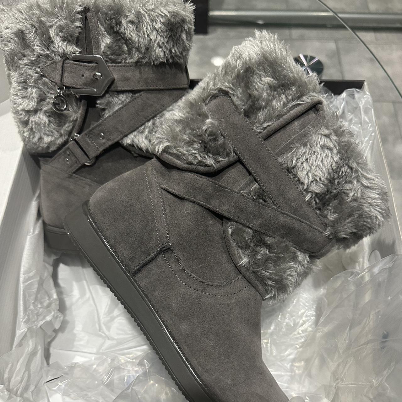 G by guess grey boots best sale