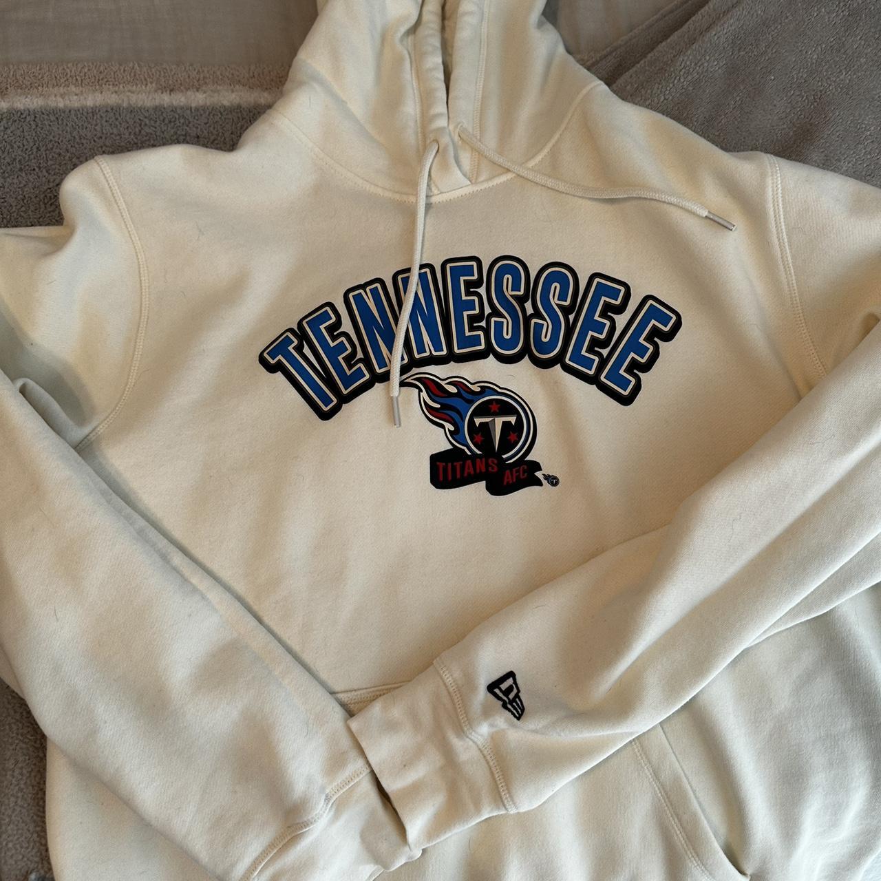 Tennessee Titans Hoodie Mens Large Blue Gray Fleece - Depop