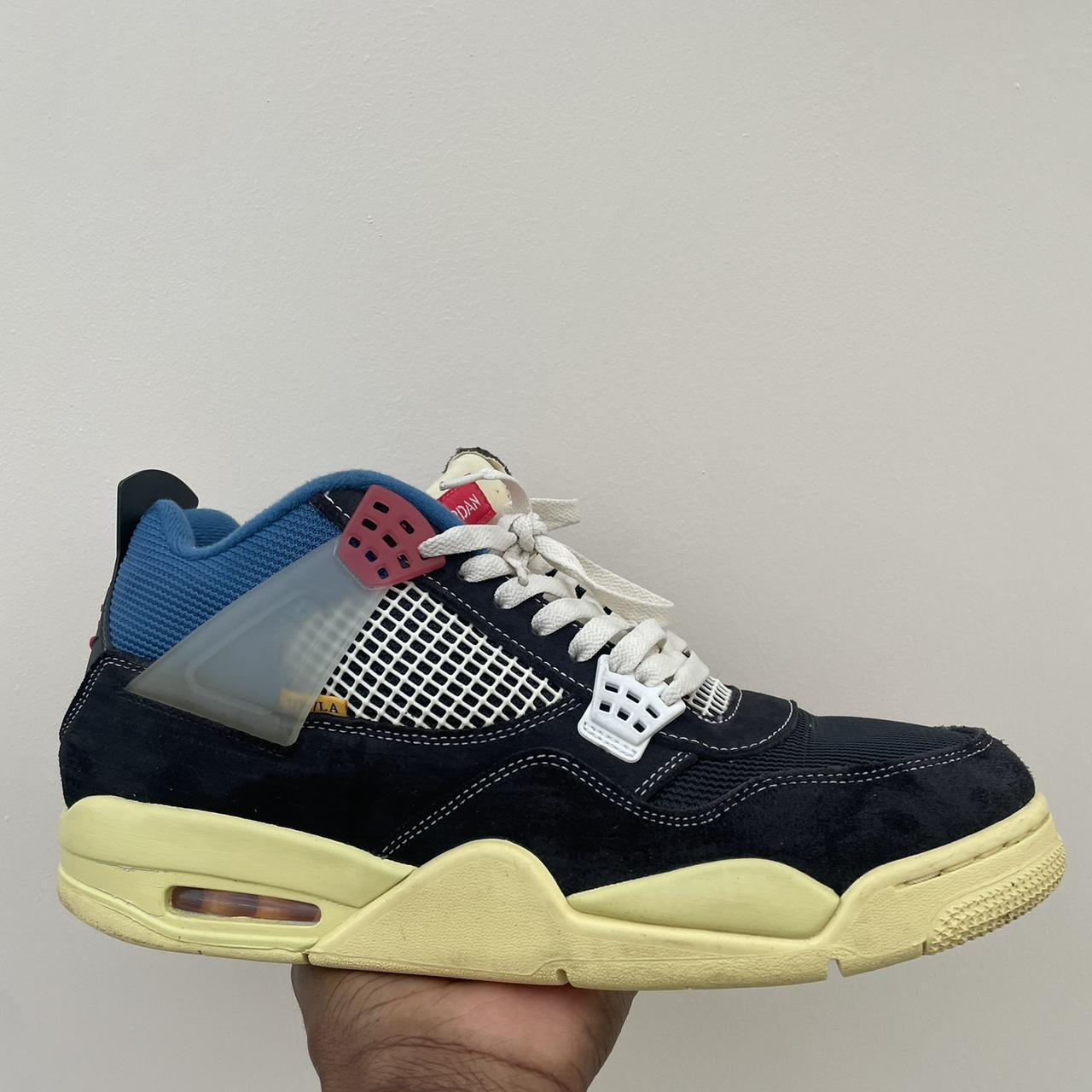 👟Nike Air Jordan 4 Retro x Union LA Off Noir - Size... - Depop