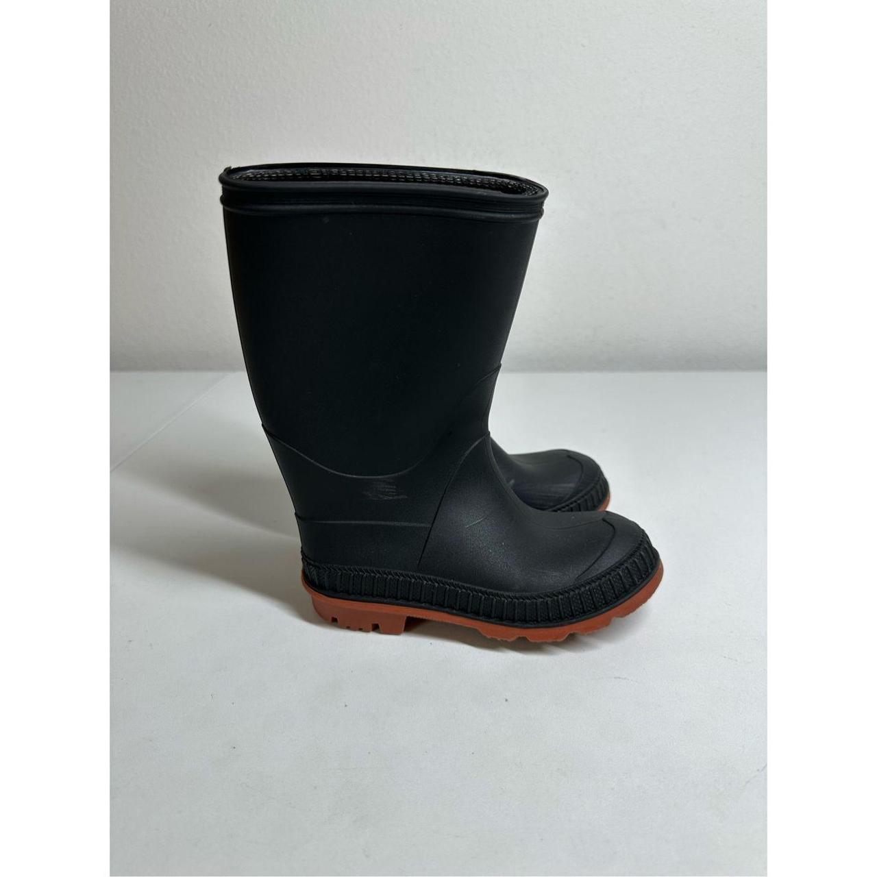 Black and brown rain boots best sale