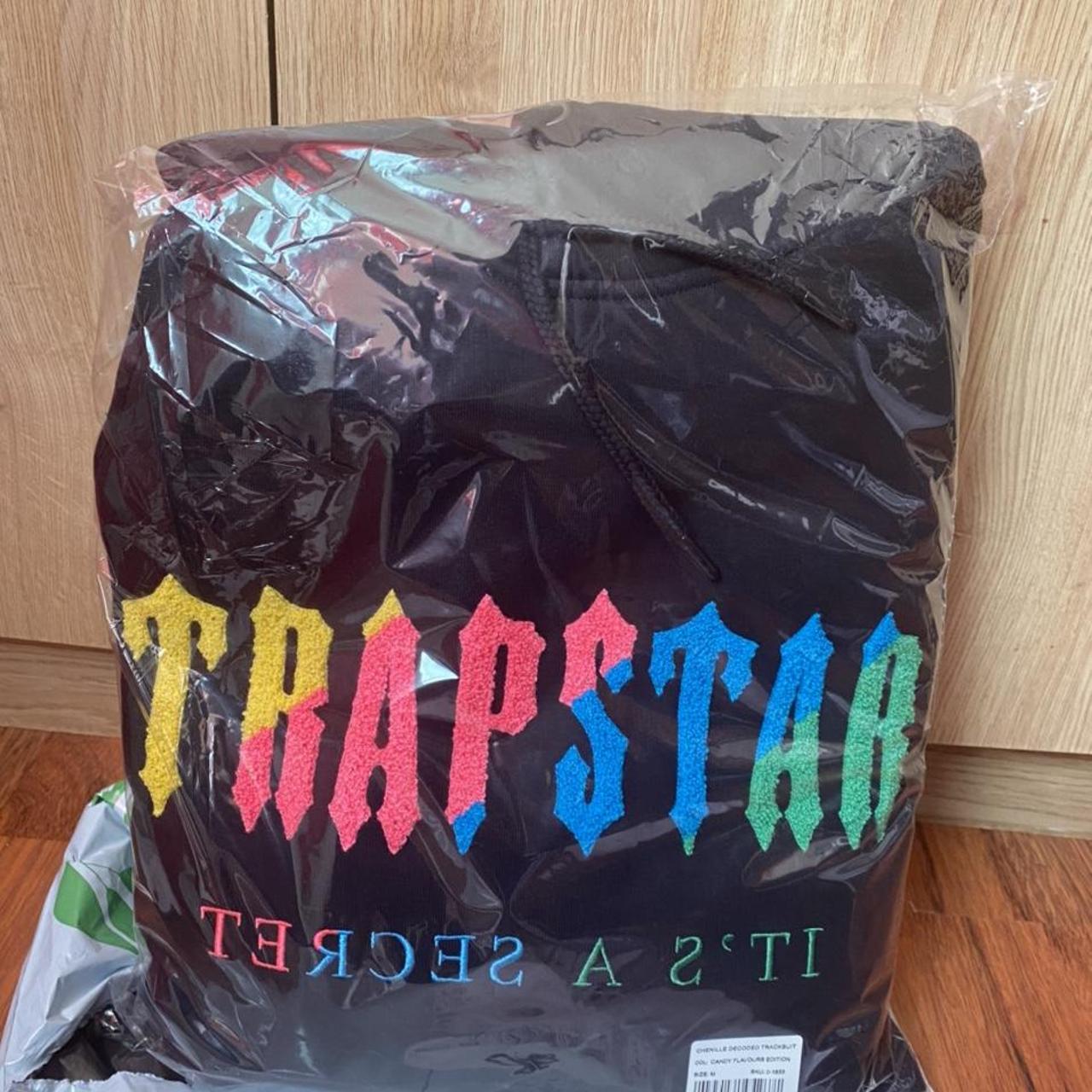 Trapstar Black CANDY FLAVOURS Chenille Decoded... - Depop