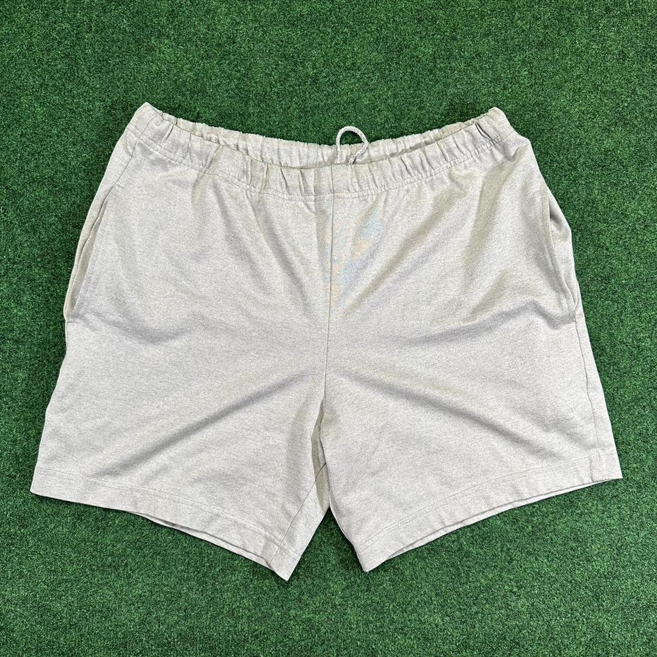 90s Nutmeg grey athletic shorts size L Depop