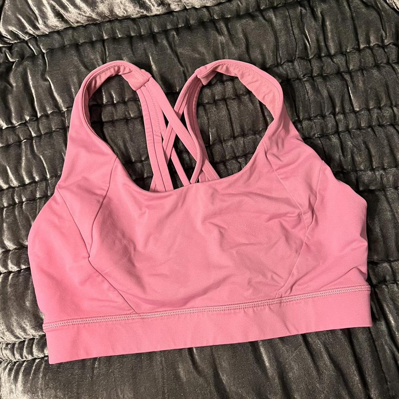 Lululemon dusty pink sports bra size 8 Color is... - Depop