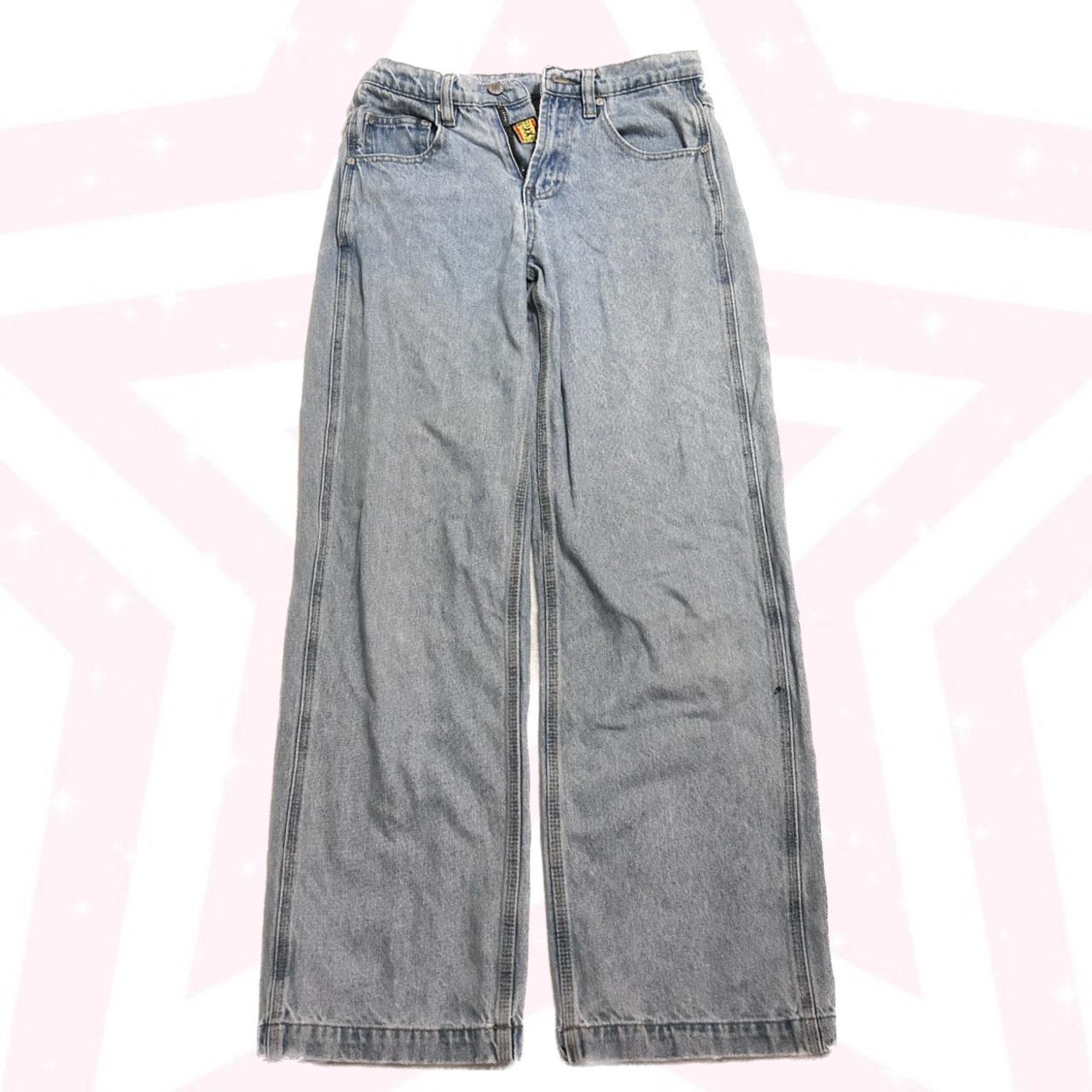 RARE UNIF X jeans Baggy and cute with the logo on... Depop