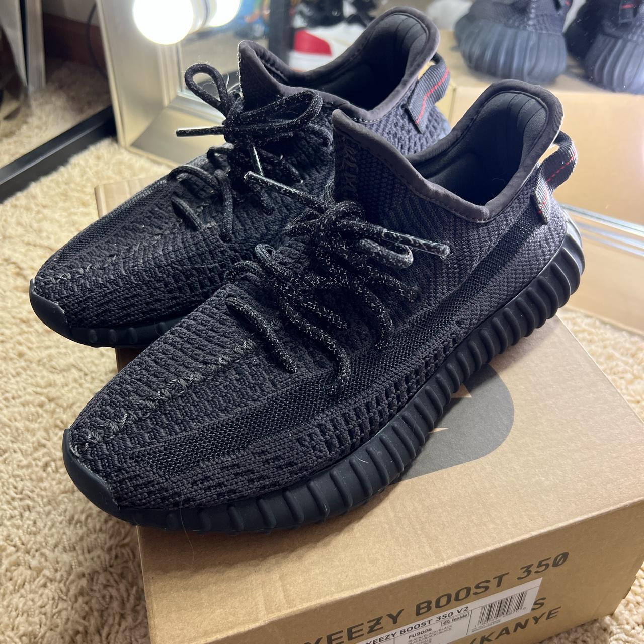 all black yeezy 350 v2. really good condition,... - Depop