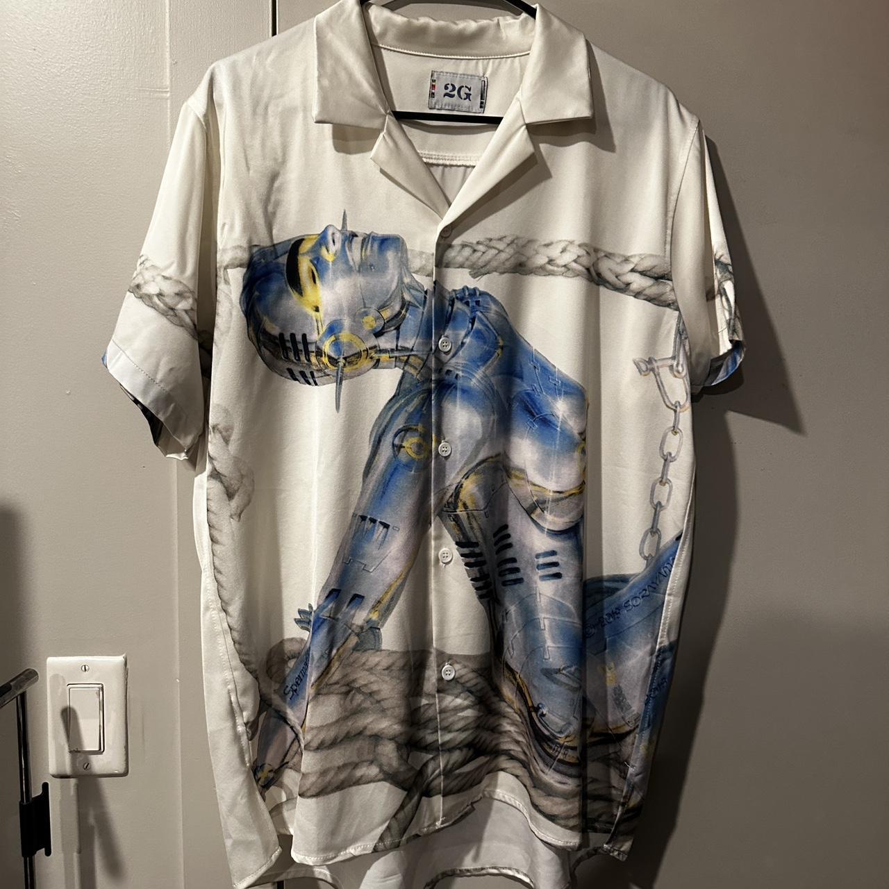 Hajime Sorayama X 2G Silk Satin Shirt-