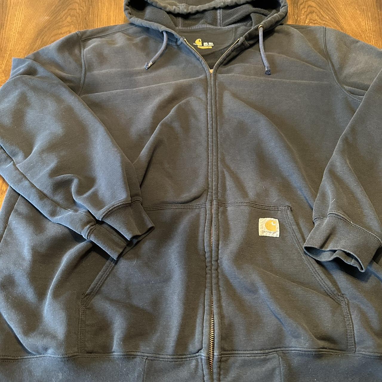 Vintage Carhartt zipper hoodie Some fading &... - Depop