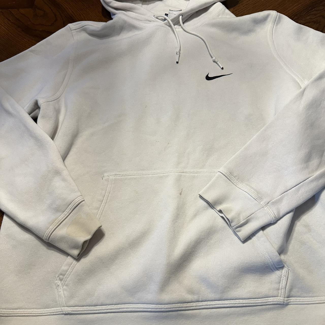 bleached aqua white nike hoodie