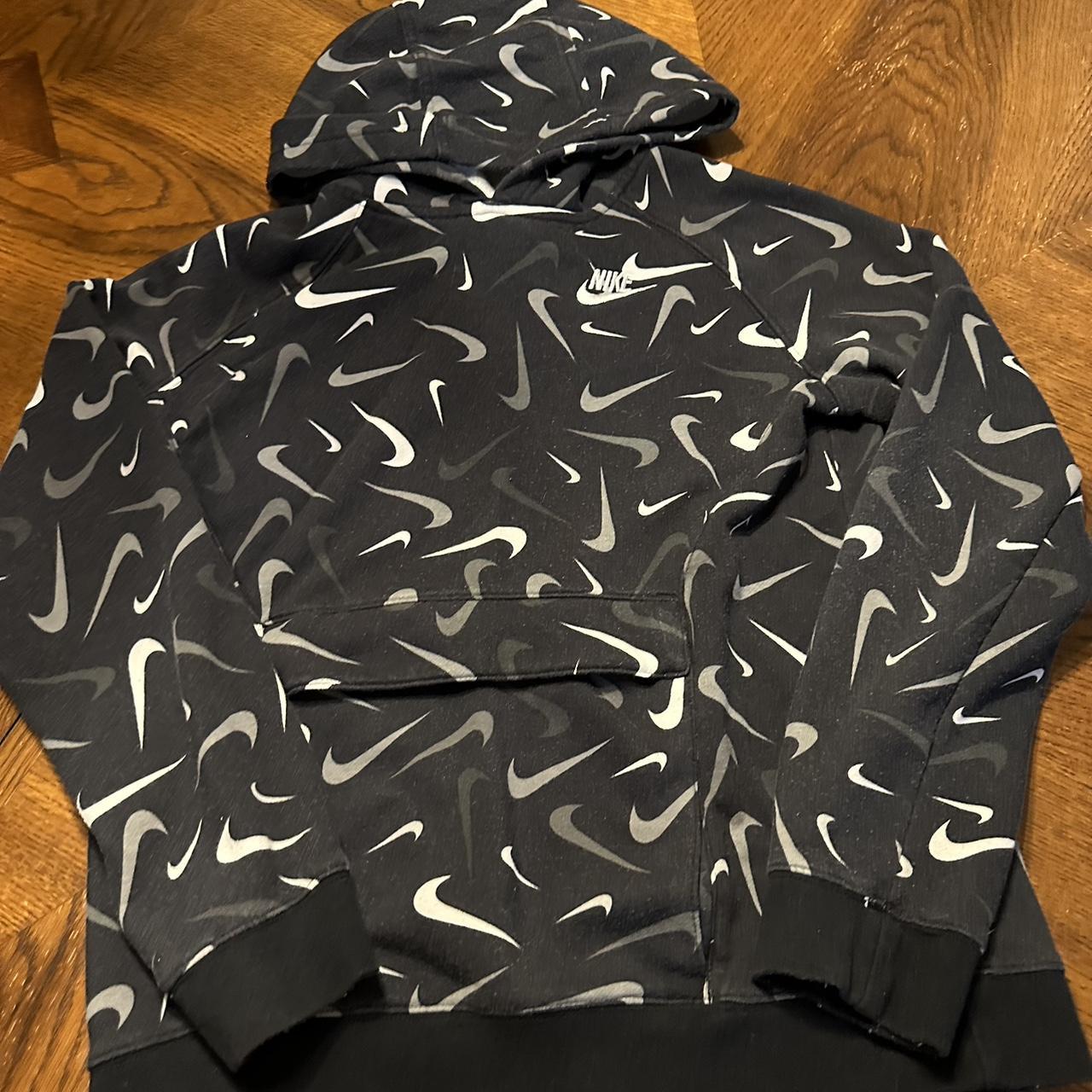 mens nike all over print hoodie