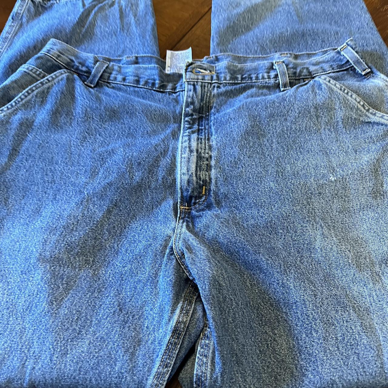 Carhartt dungaree carpenter jeans 40x32 Used... - Depop