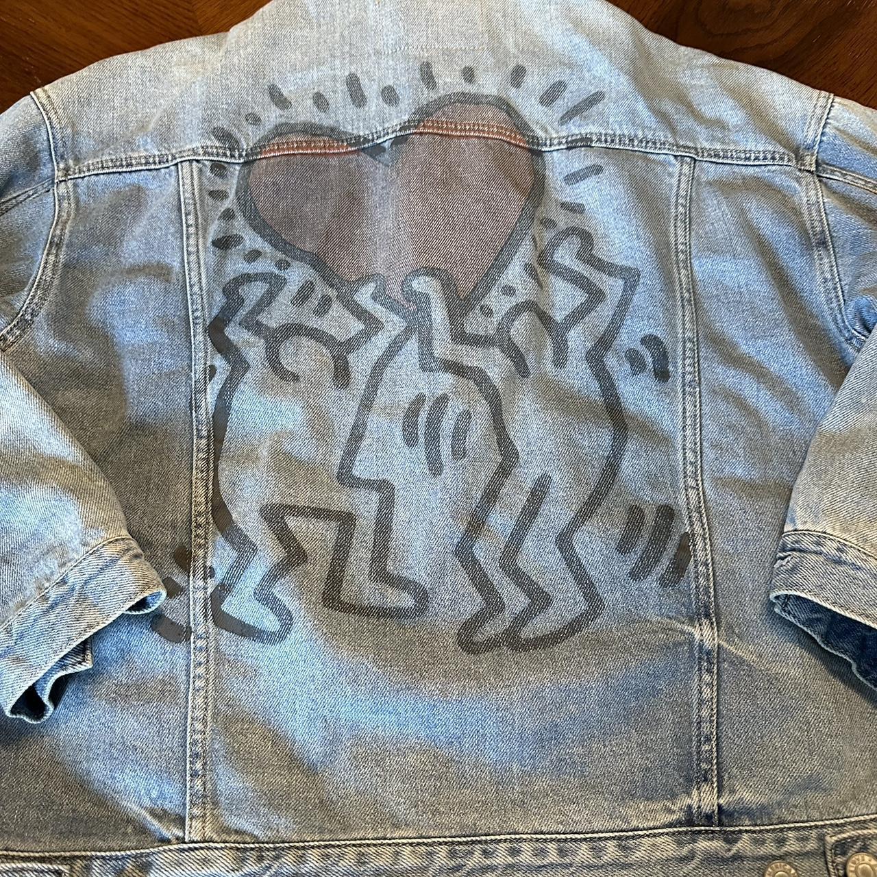 American Eagle Keith Haring Jean Jacket Good... Depop