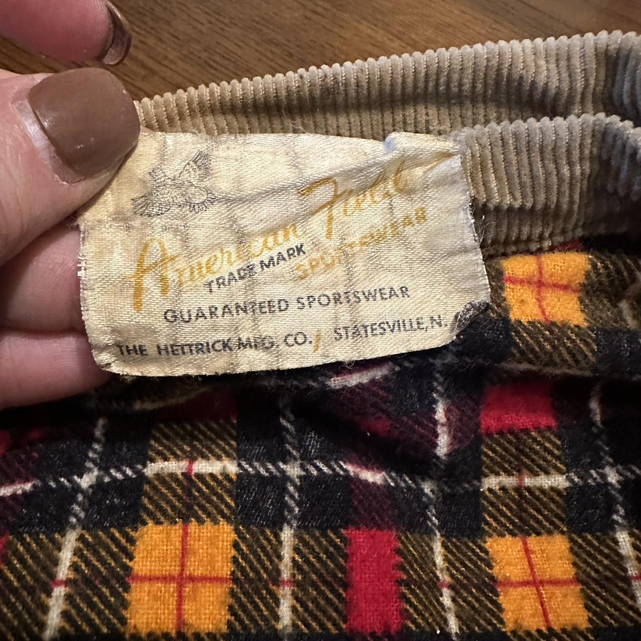 Vintage flannel lined chore 80’s hunting coat-made... - Depop