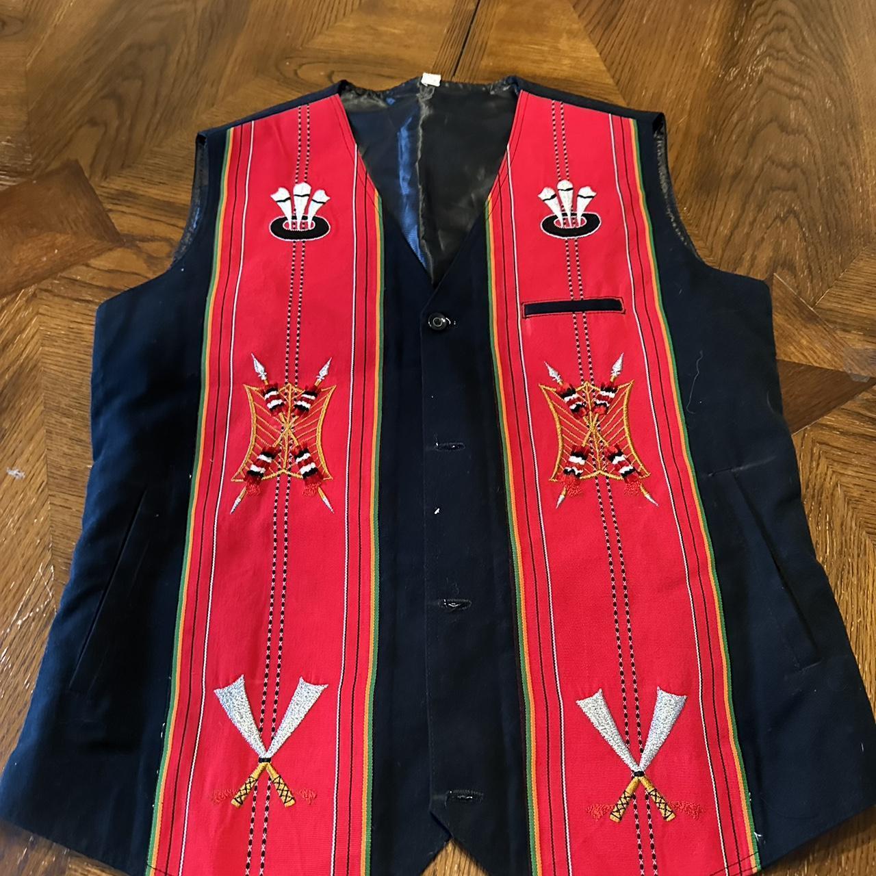 Red waistcoat - Depop