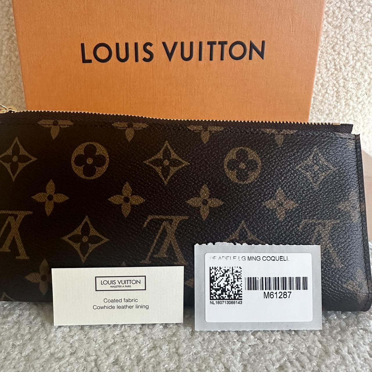 Louis Vuitton Wallet with bright red interior - | Depop Louis Vuitton Wallet with bright red interior - | Depop