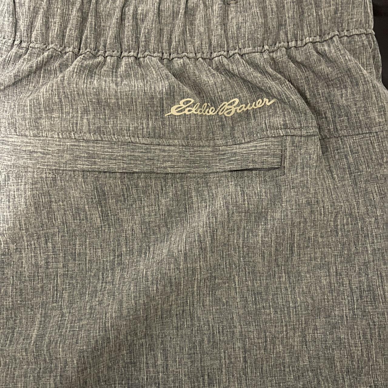 Eddie Bauer Men's Blue and Grey Shorts | Depop