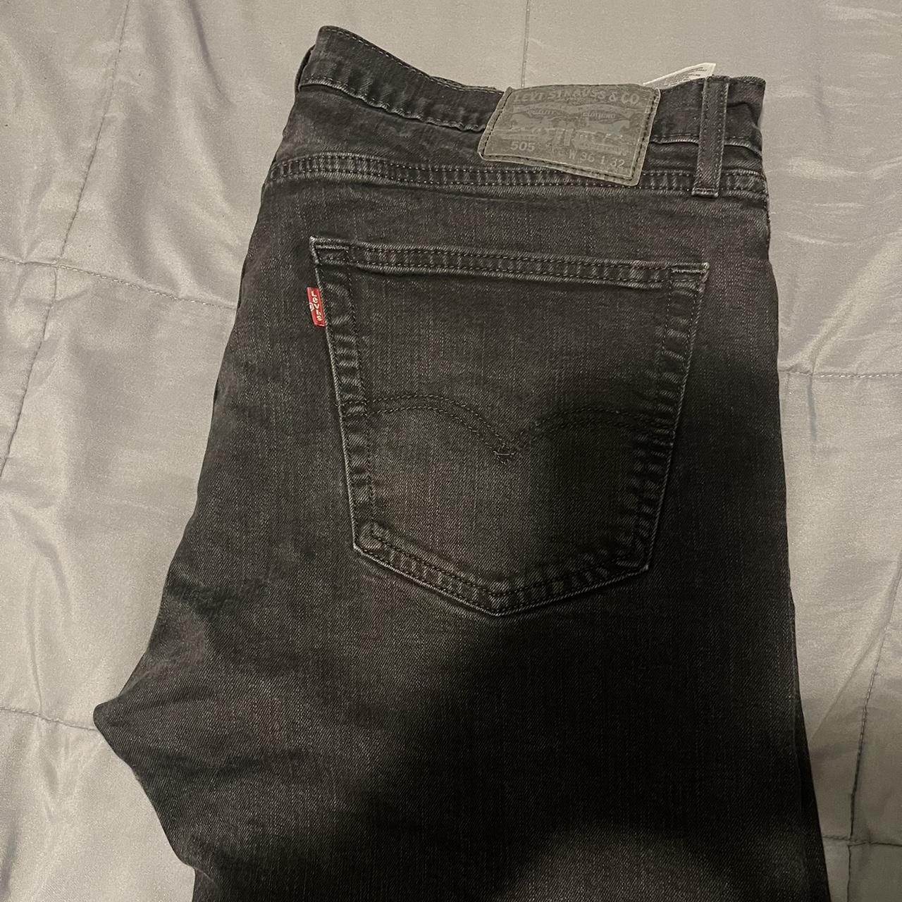 Levi’s 505 men’s jean 36x32 #jeans #levis #black... - Depop