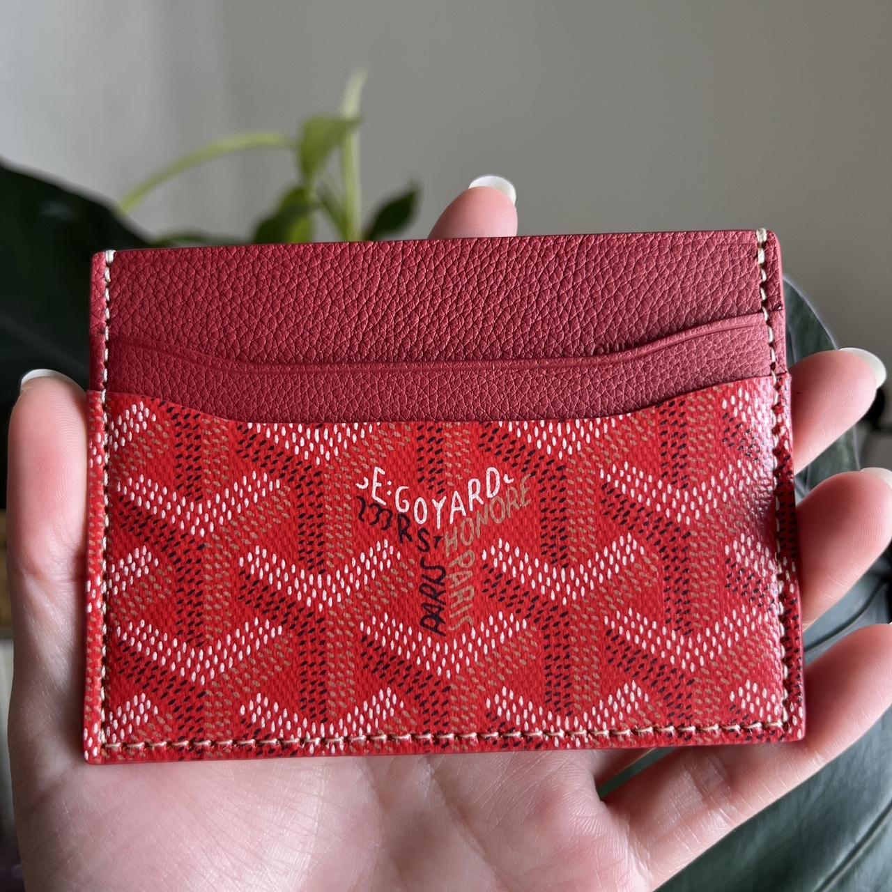 Goyard Women's Red Walletpurses Depop