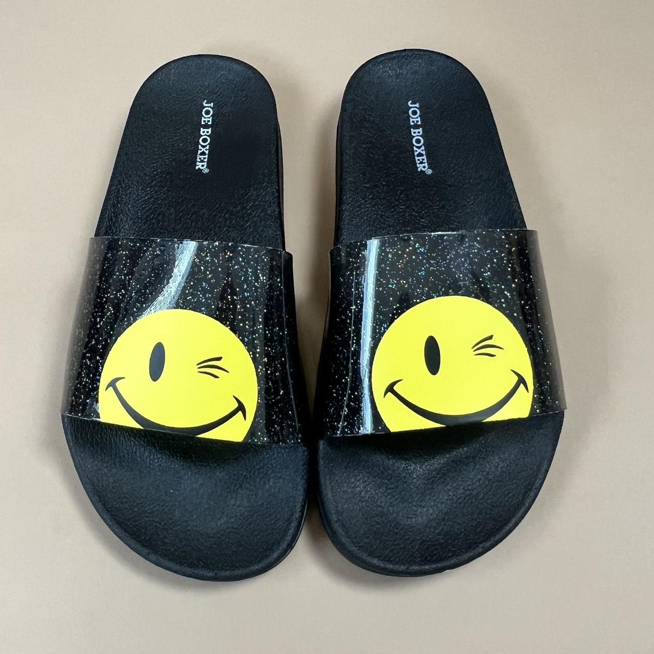 Joe Boxer happy face slides. So cute The band is Depop