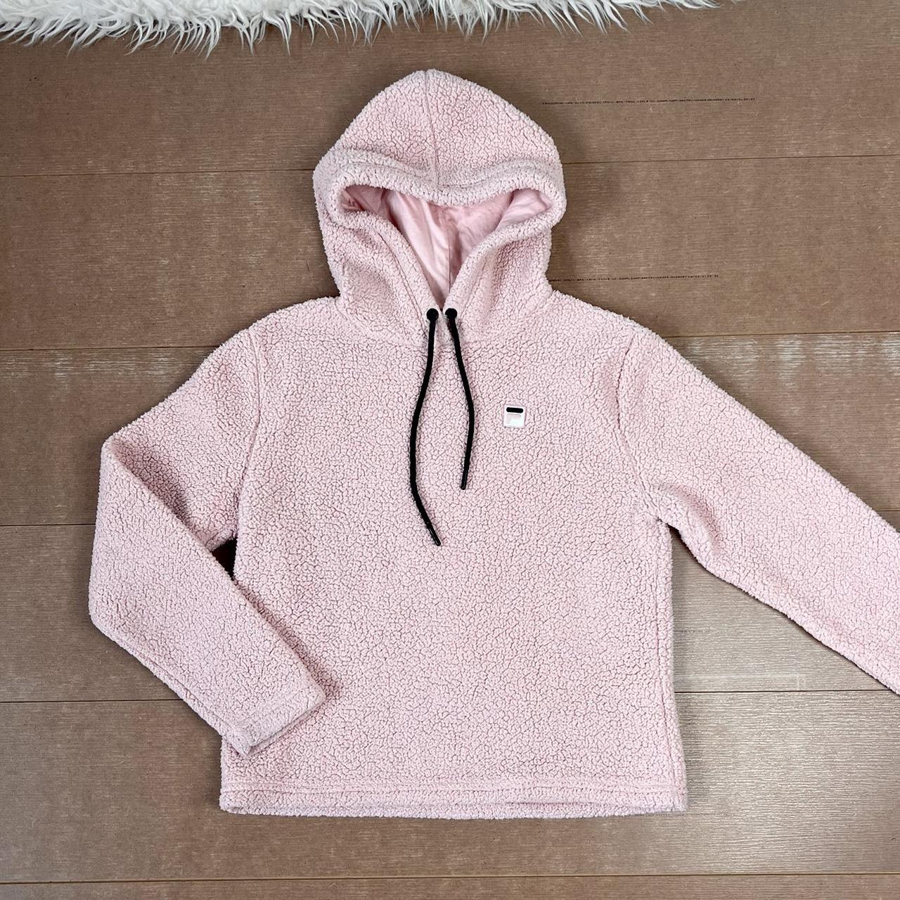 Fuzzy fashion fila hoodie