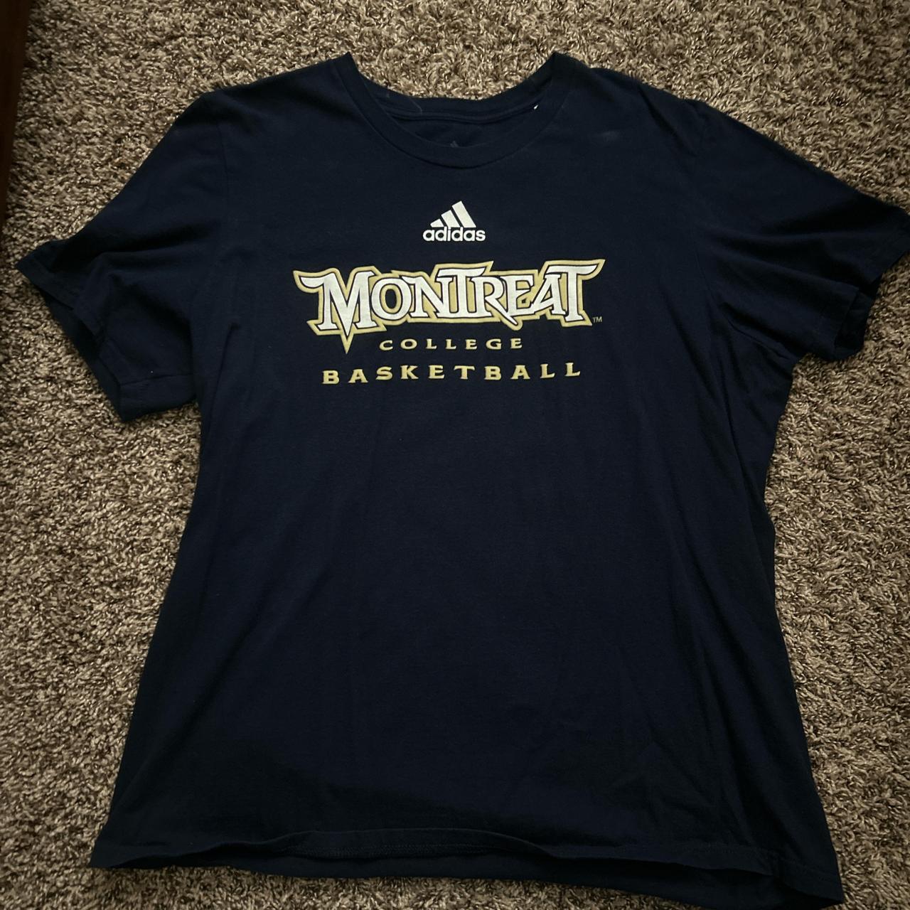 xl adidas montreat college basketball t shirt 23. Depop