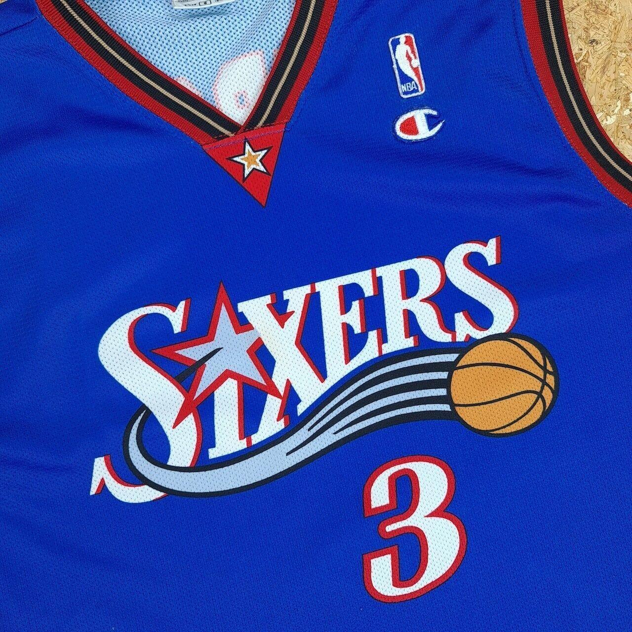 MEN'S VTG MAJESTIC NBA PHILADELPHIA 76ERS BASKETBALL - Depop