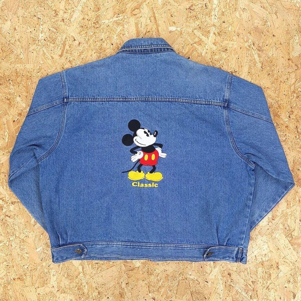 Vintage Mickey store & Co. Disney Mickey Mouse Embroidered Denim Jean Jacket/Coat -LRG