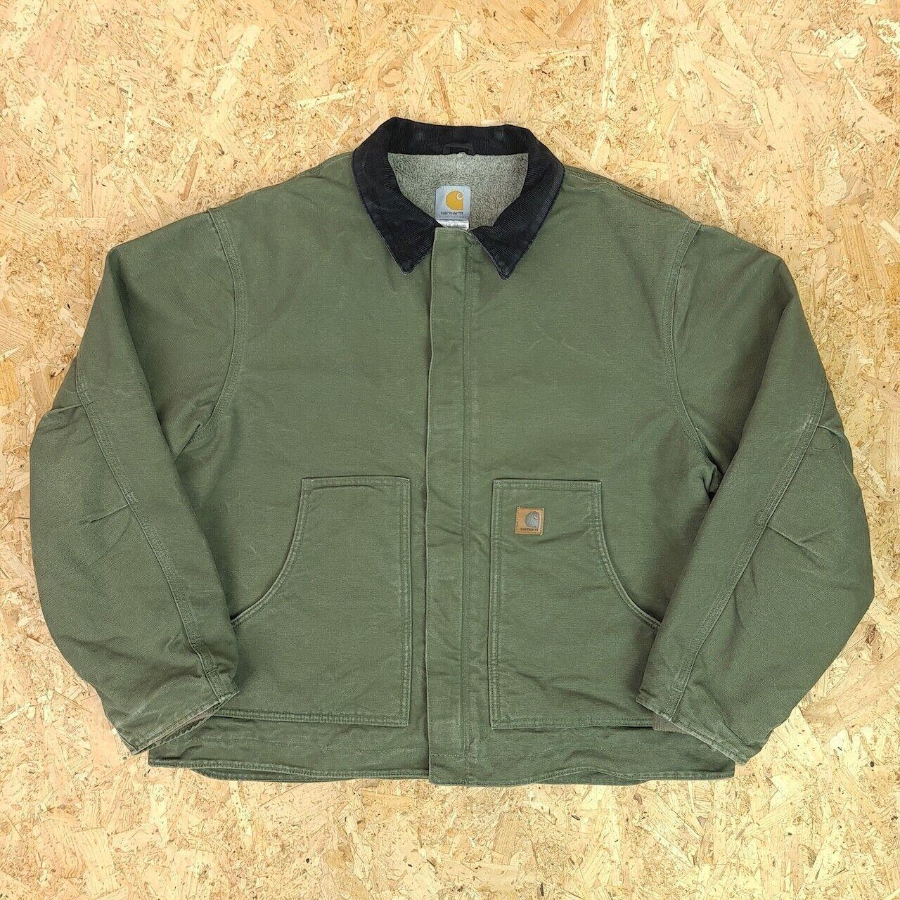 Carhartt chore hot sale jacket green