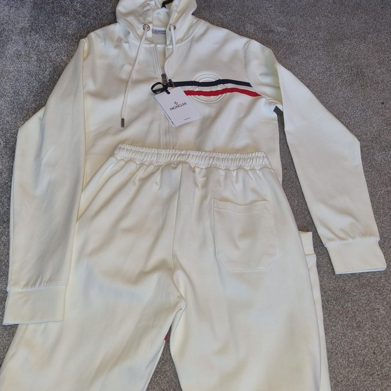 Moncler tracksuit size medium true to size colour... Depop