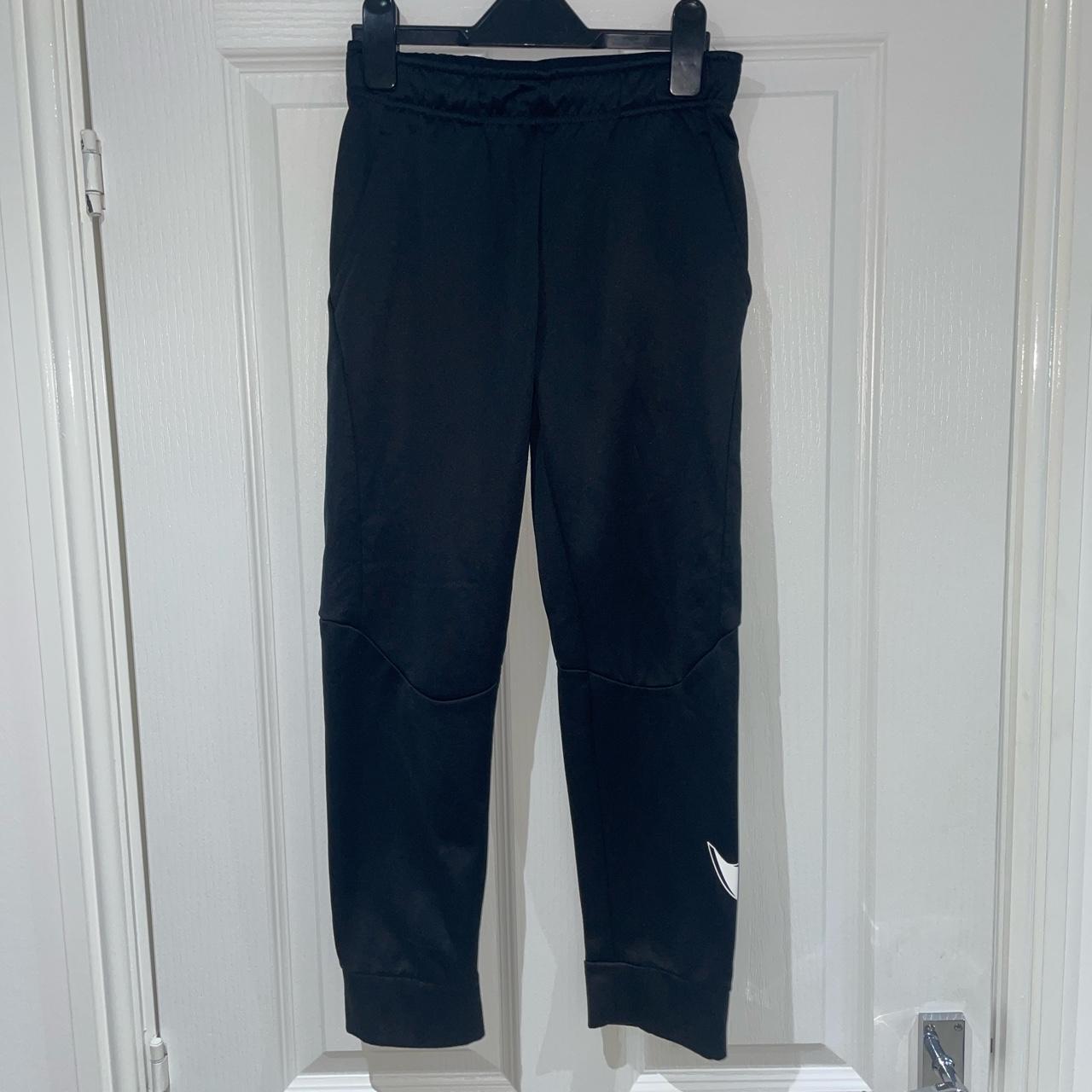 Nike Dri Fit Black Tracksuit Bottoms Boys Size 1012... Depop
