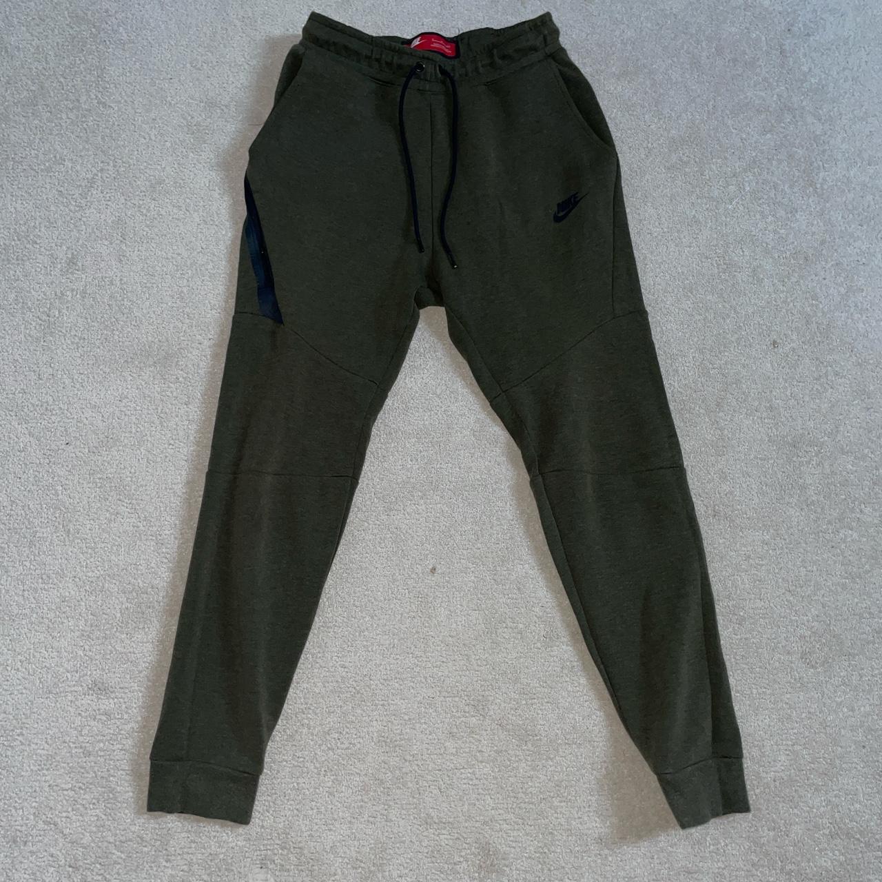 Nike Tech Fleece Dark Green Sweatpants Tracksuit... - Depop