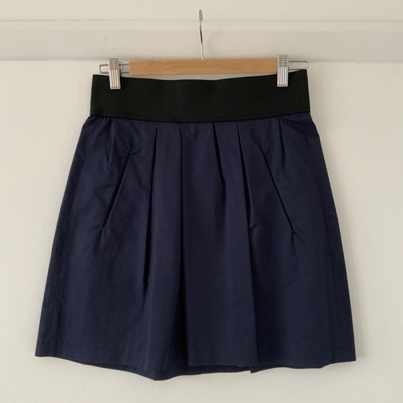 Zara Women's Navy Skirt | Depop