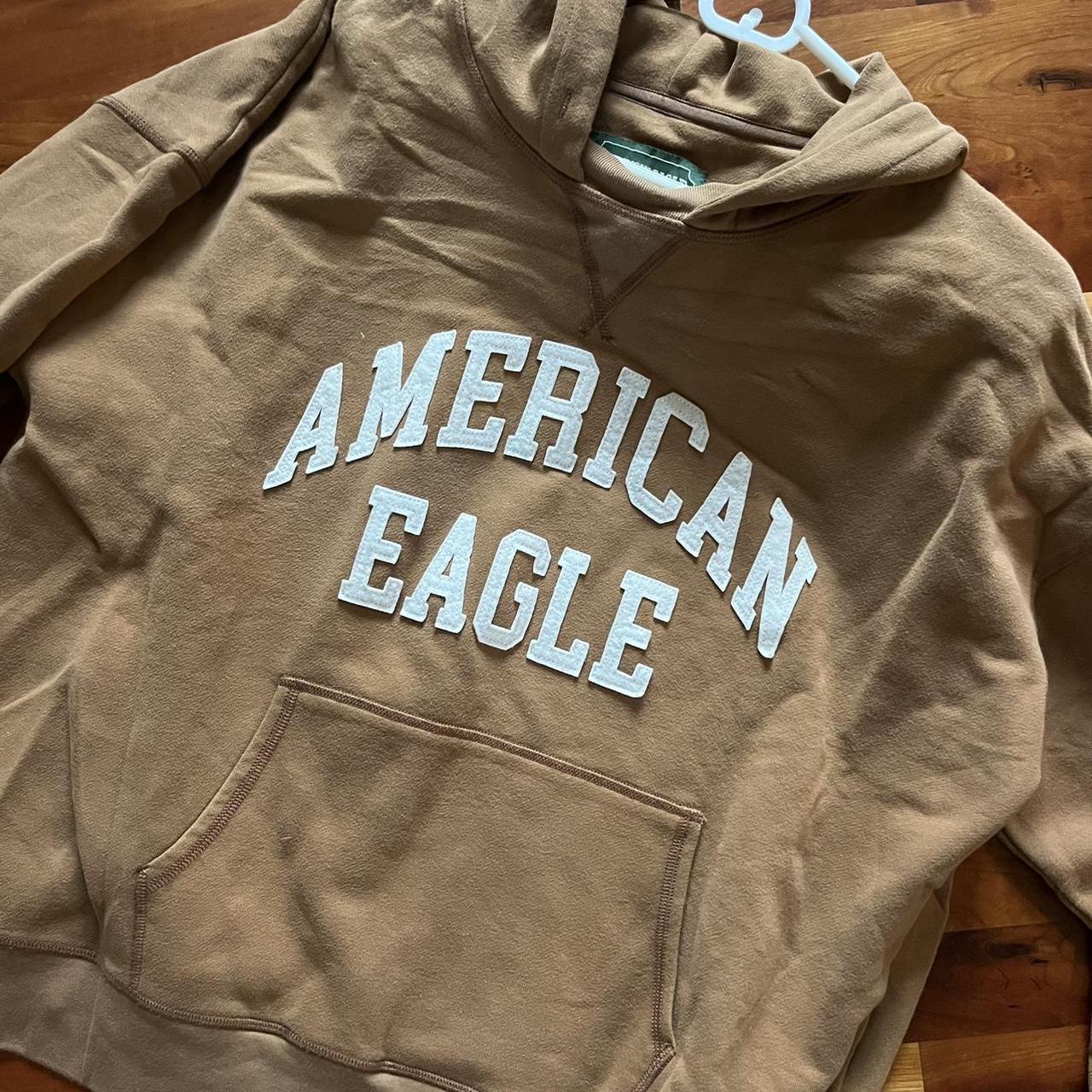 American eagle clearance tan hoodie