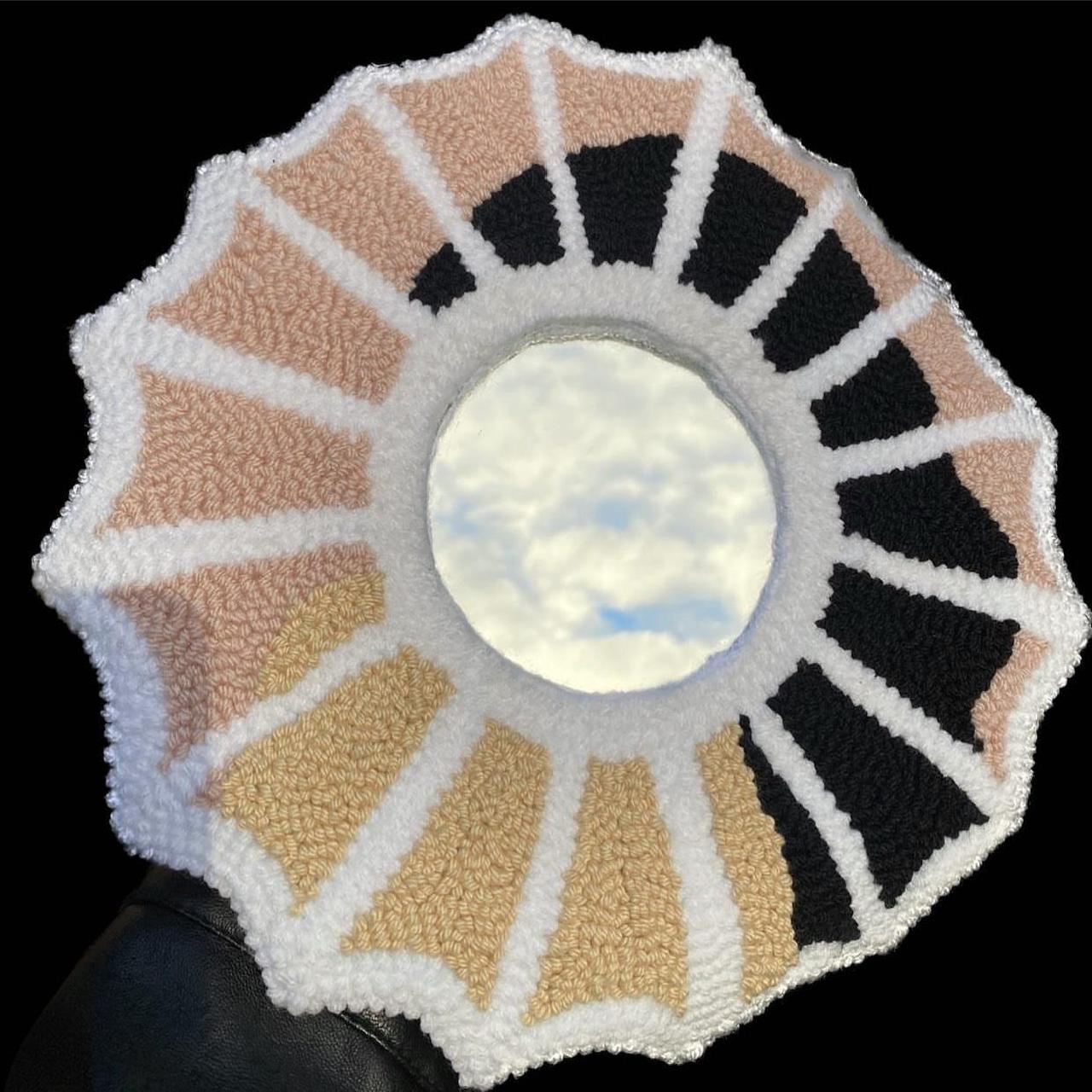 Mac Miller mirror Punch needle rug mirror Hand made... Depop