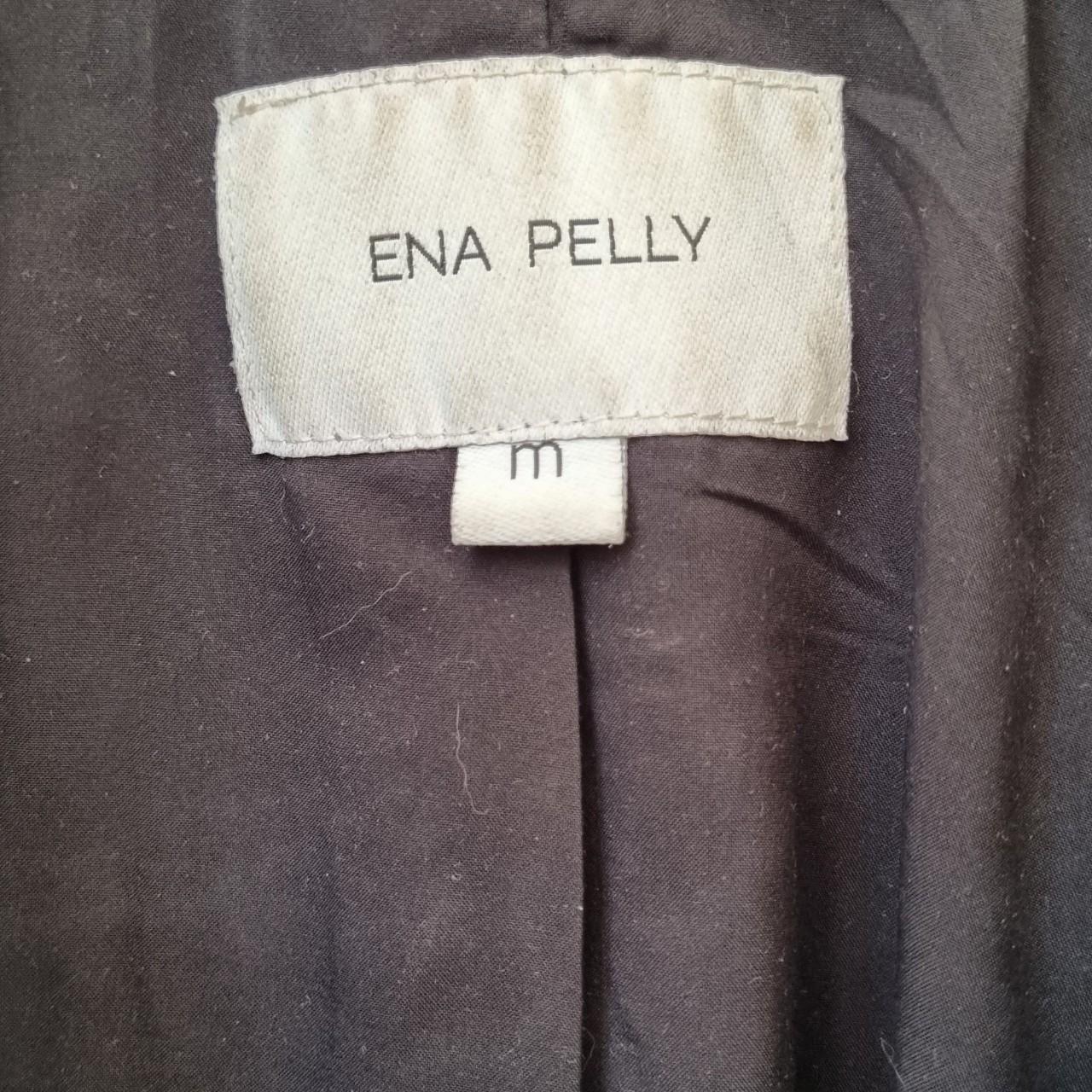 Ena Pelly minimalist biker jacket in pebbled lamb... - Depop