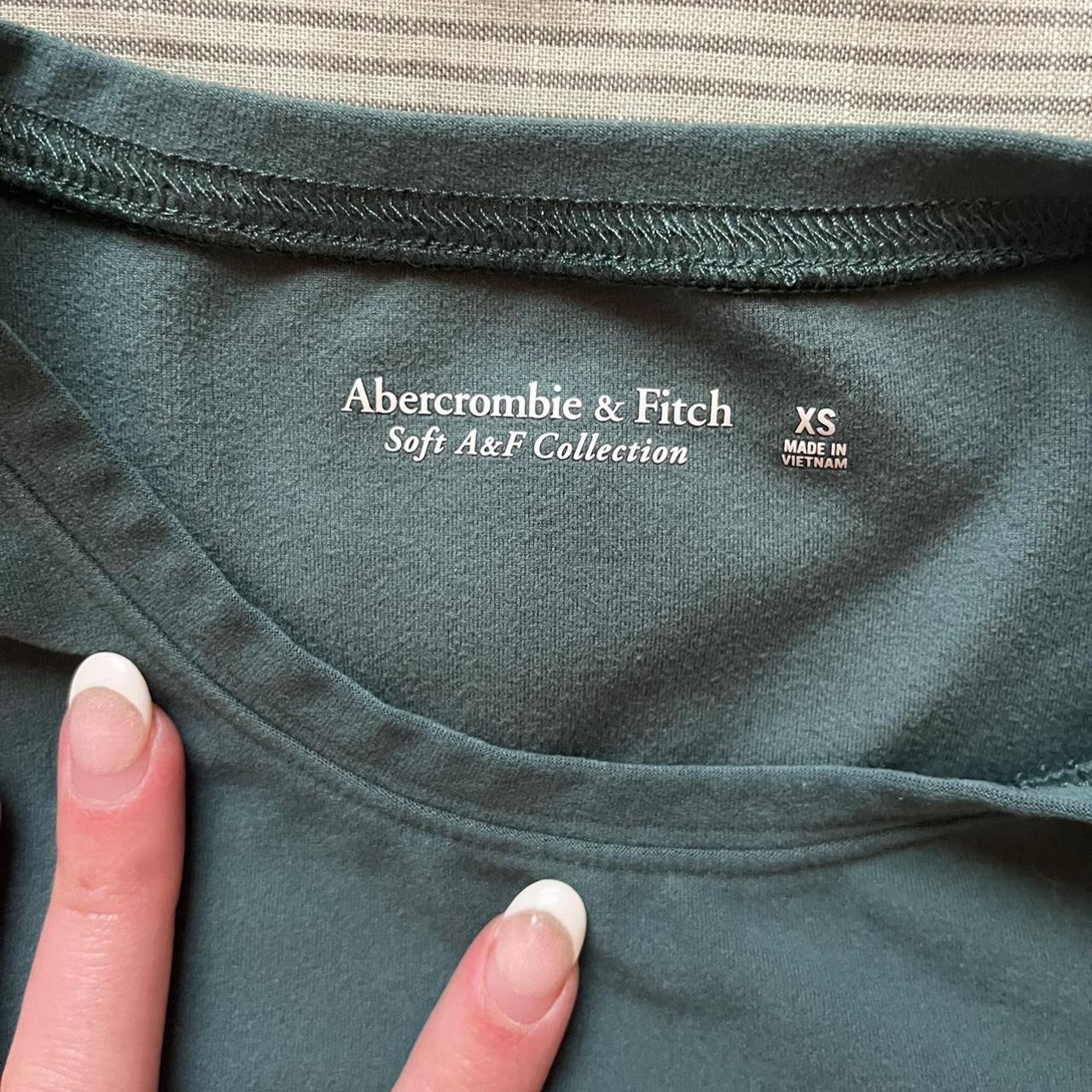 Abercrombie Fitch Women S Green Crop Top Depop