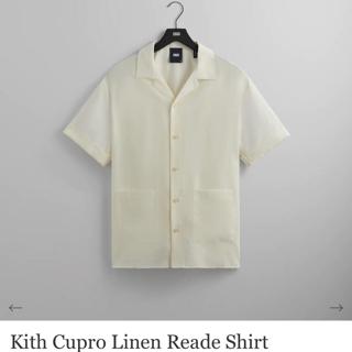 New with Tags Kith Cupro Linen Reade Shirt in Sandrift - Depop