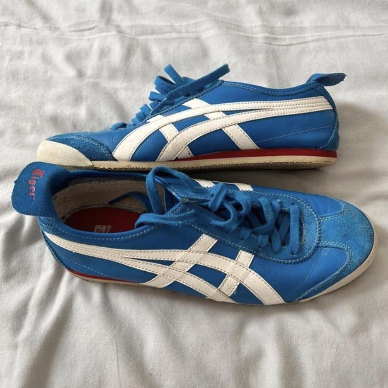 - blue mexico ‘66 onitsuka tigers - beautiful colour... - Depop