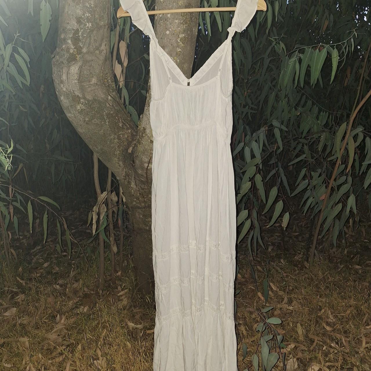 Forever 21 White Long Dress Forever 21 Plus White/Cream Maxi Long