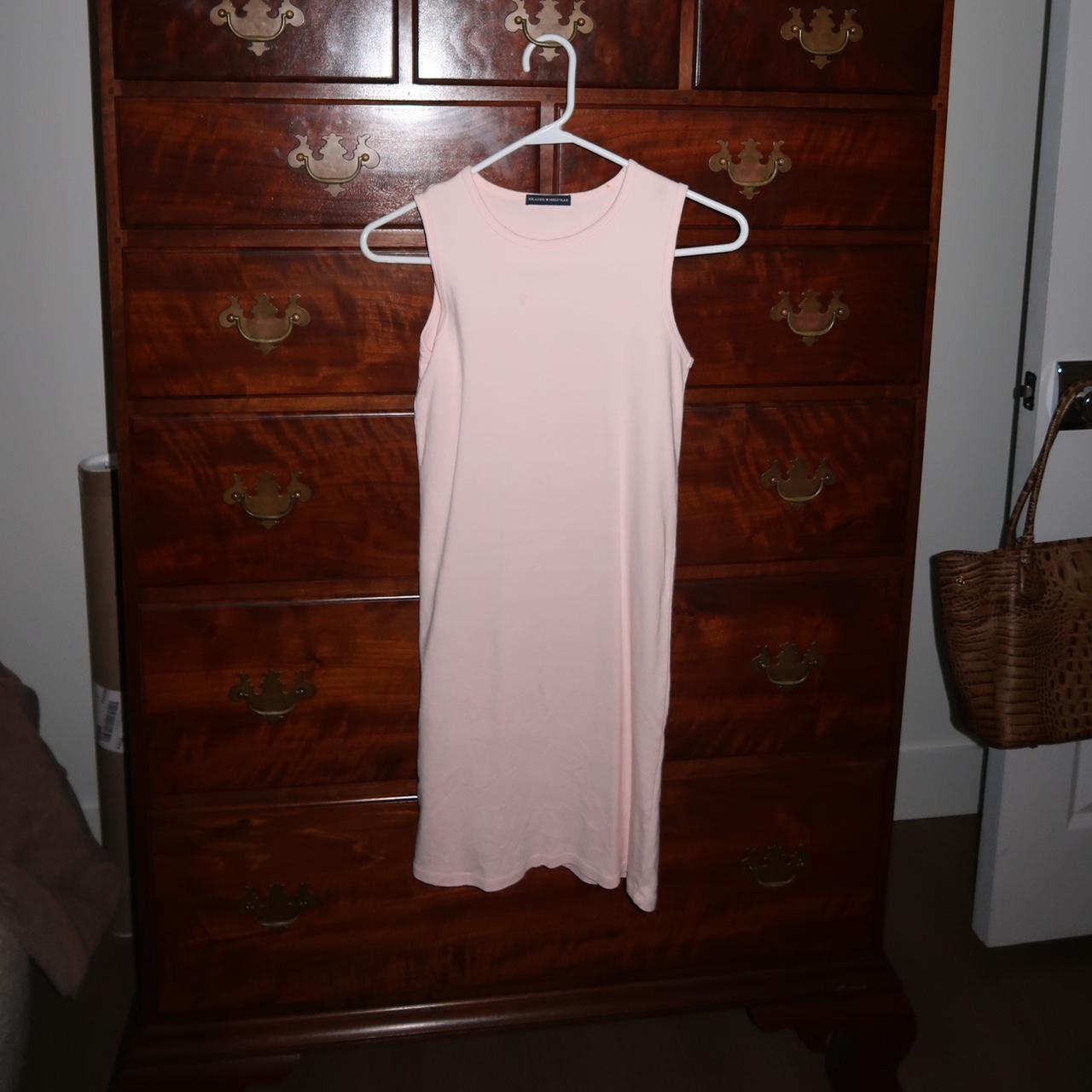 light pink Brandy Melville slip dress - Depop