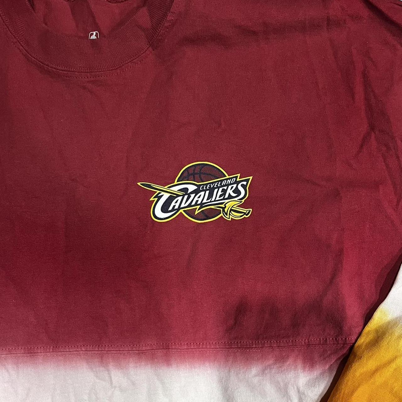 Vintage NBA Cleveland Cavaliers t-shirt. Red/Navy. - Depop