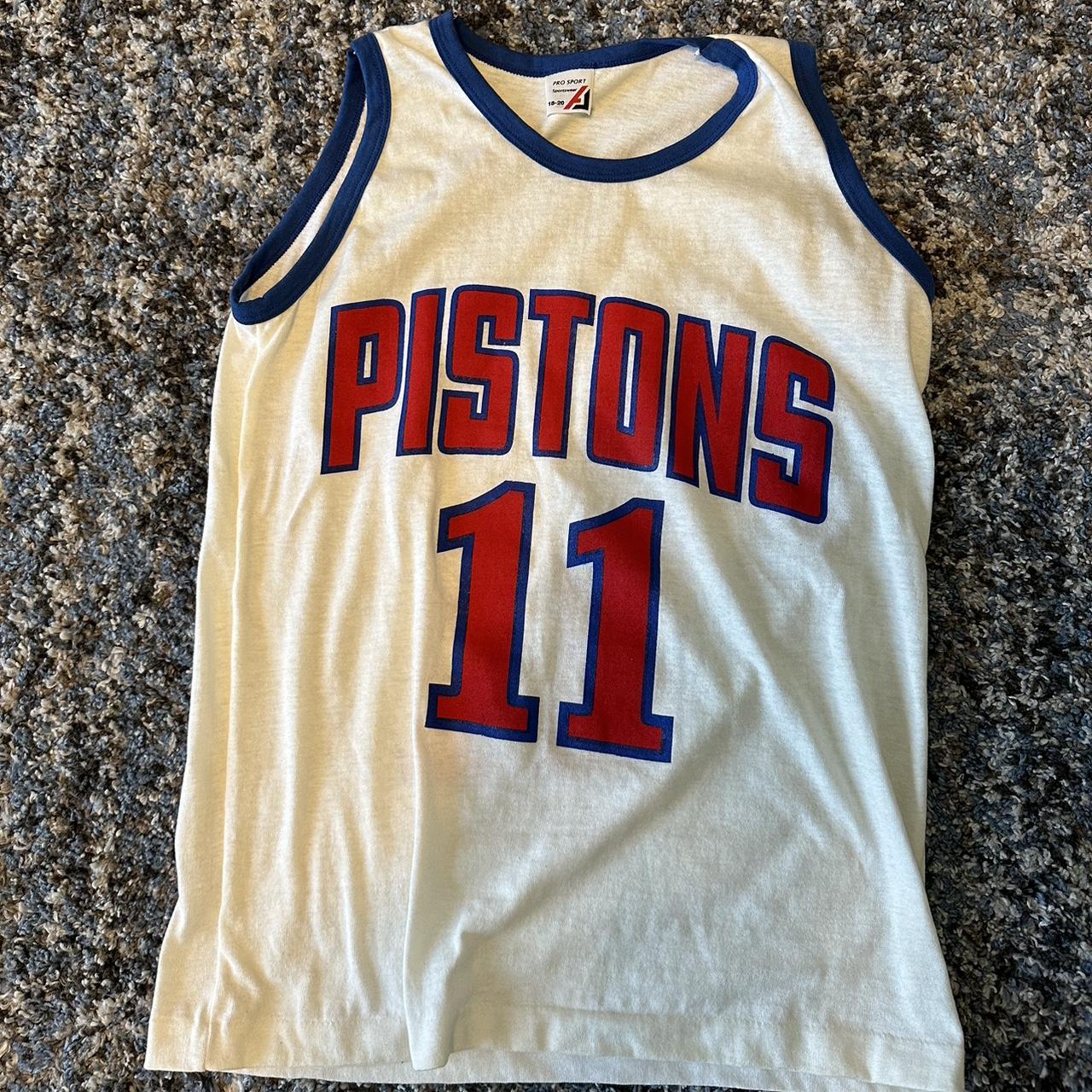 Item: 1980s Isiah Thomas Pistons Giveaway Jersey... - Depop