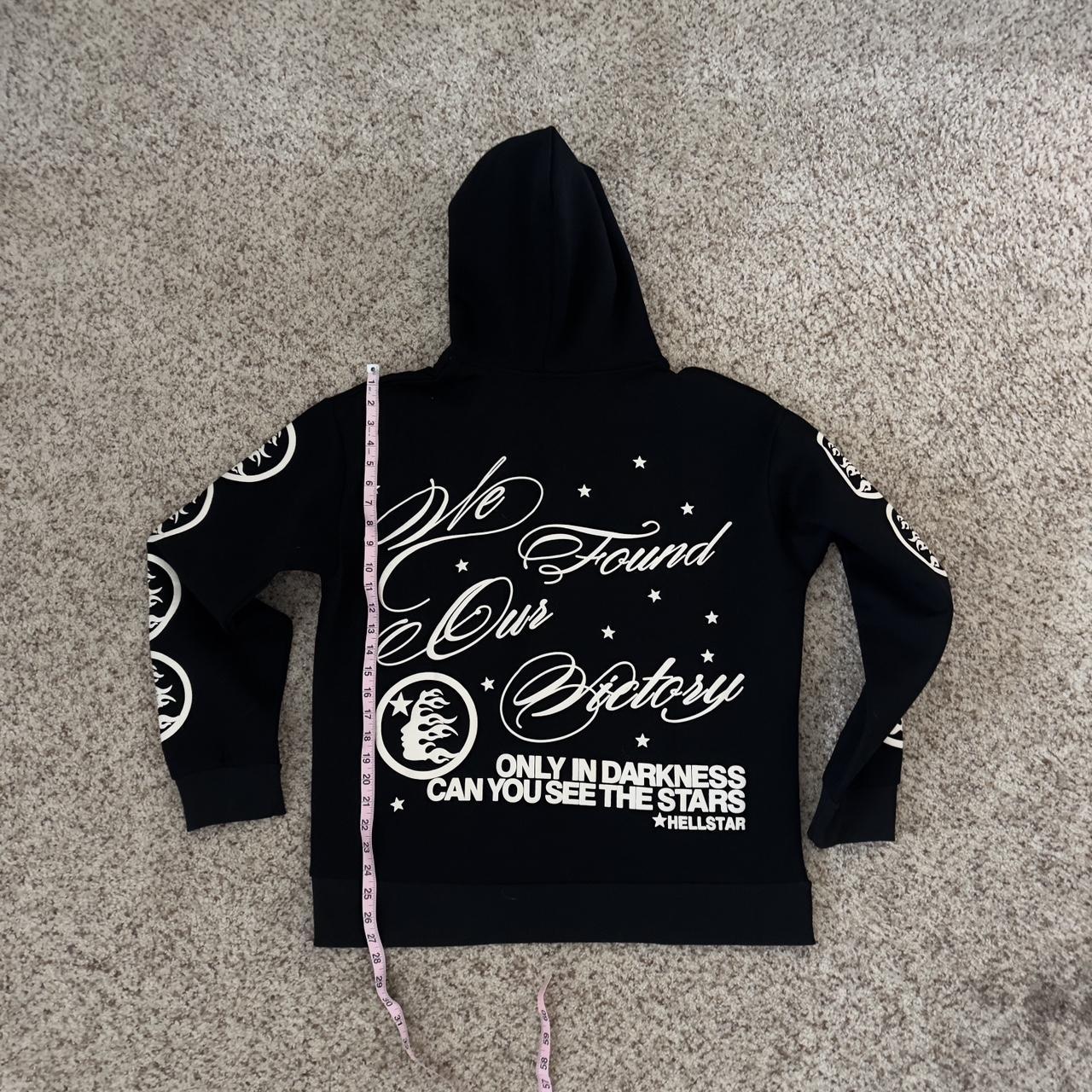 トップス Hellstar Studios embroidery Hoodie Hellstar Records Glitter Zip-Up Hoodie White – Endless Supply