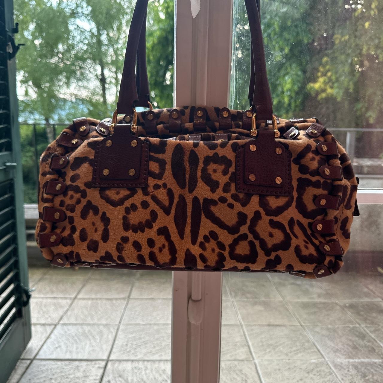 VALENTINO GARAVANI Handbag Authentic Pony Leopard