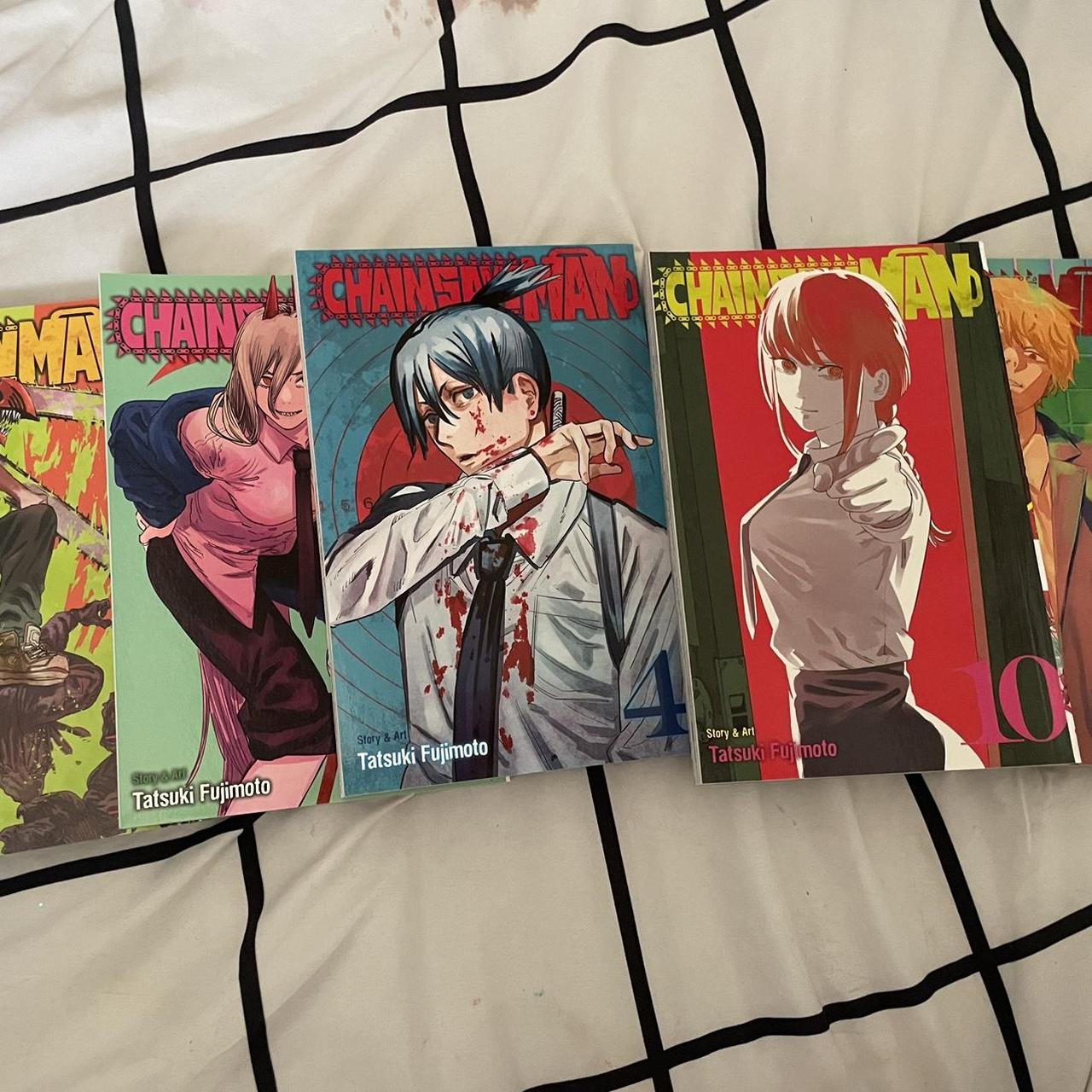 Chainsaw man manga volumes 1 2 4 10 11 non smoker/... - Depop