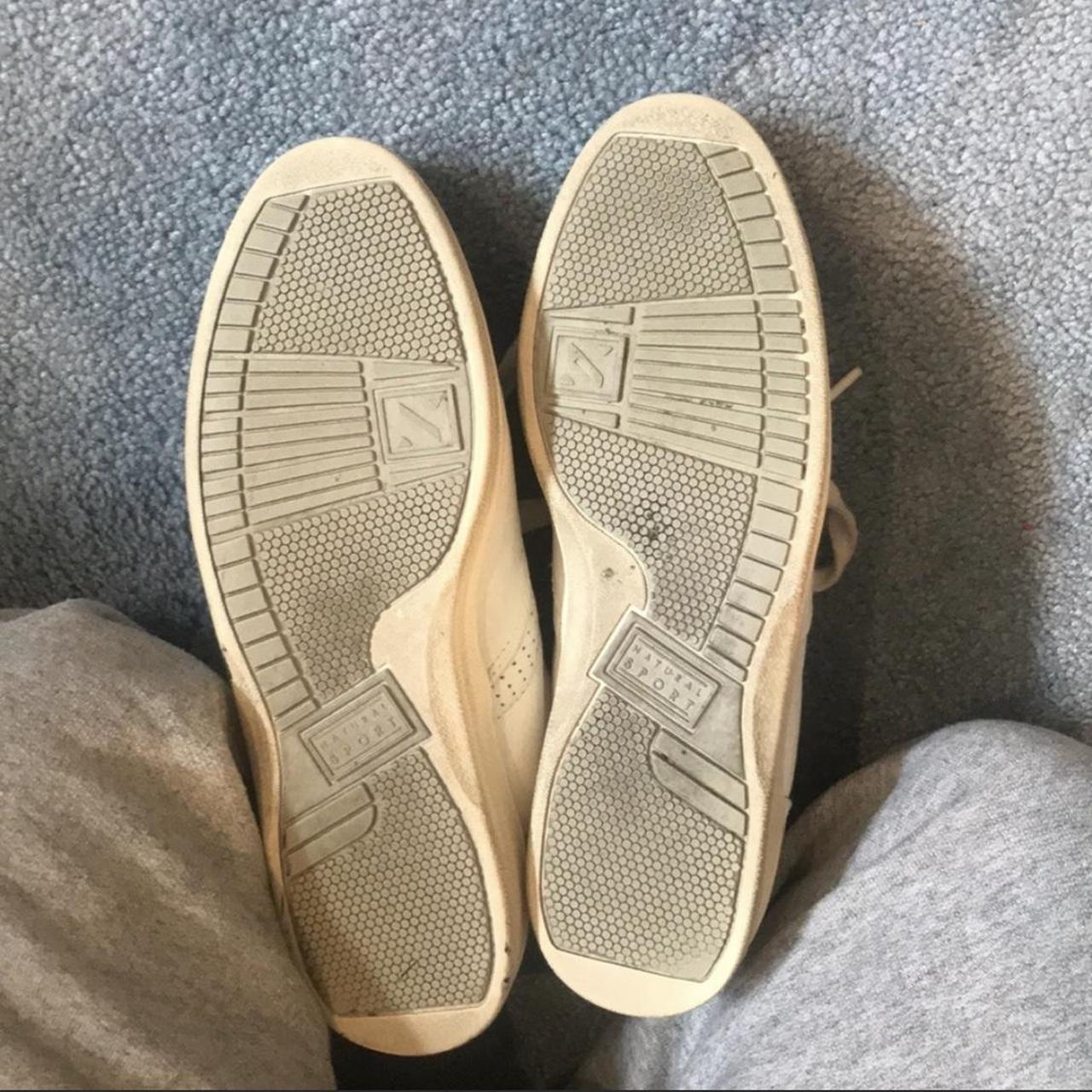 naturalizer white leather sneakers